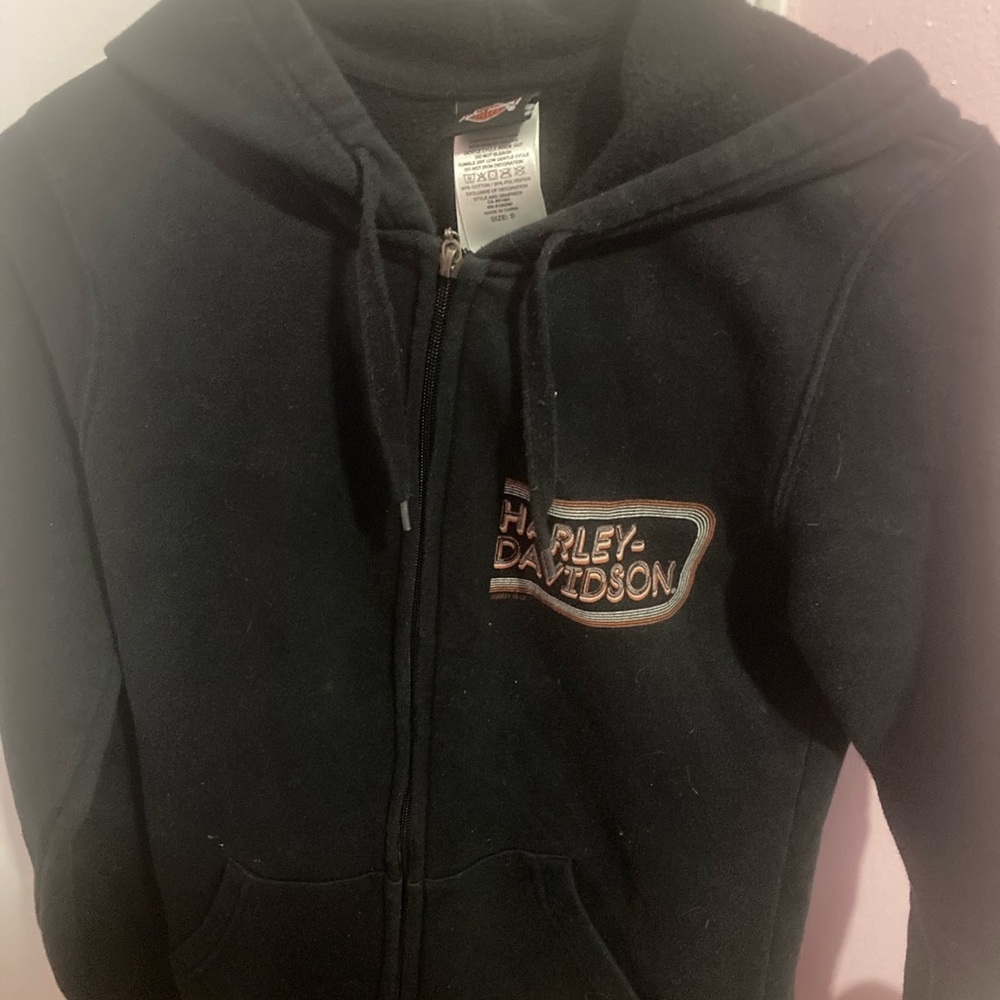 Harley Davidson women zip up jacket size small
